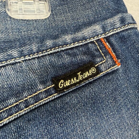 Y2K Guess Jeans Premium Womens Melrose Bootcut Size 30 Vintage Denim Medium Wash - Picture 4 of 10
